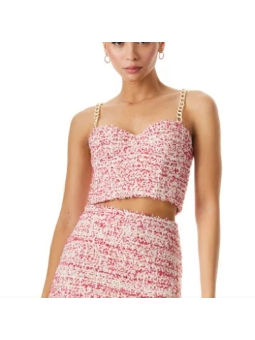 Alice and Olivia Cristi Chain Strap Bustier